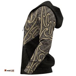 Aotearoa Koru Maori Tattoo All Over Hoodie