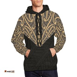 Aotearoa Koru Maori Tattoo All Over Hoodie
