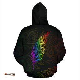 Light Silver Fern New Zealand Lgbt Hoodie