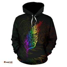 Light Silver Fern New Zealand Lgbt Hoodie