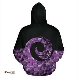 Amethyst Koru New Zealand Hoodie