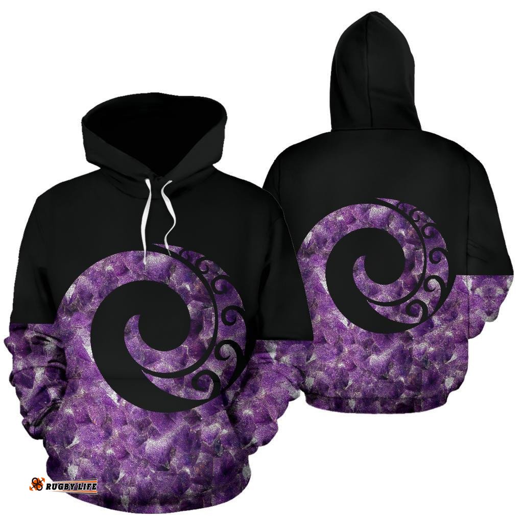 Amethyst Koru New Zealand Hoodie