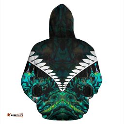 Kiwi Silver Fern Classic Hoodie Paua Shell