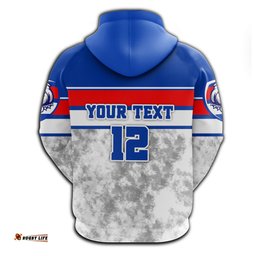 Custom Personalised Western Football Bulldogs Hoodie Sport Style