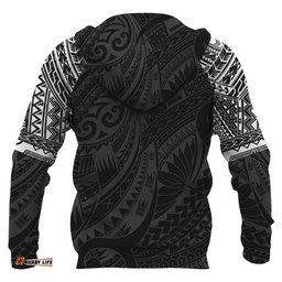 Maori Tattoo Hoodie, New Zealand Hei Matau All Over Print Hoodie