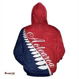 Kia Ora Aotearoa Hoodie Silver Fern Color Block