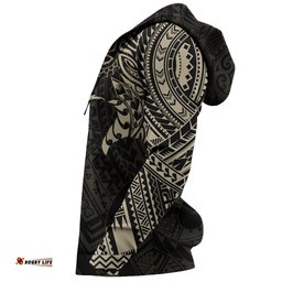 Maori Wolf Hoodie, New Zealand Maori Tattoo Pullover Hoodie