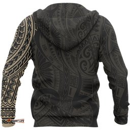 Maori Wolf Hoodie, New Zealand Maori Tattoo Pullover Hoodie