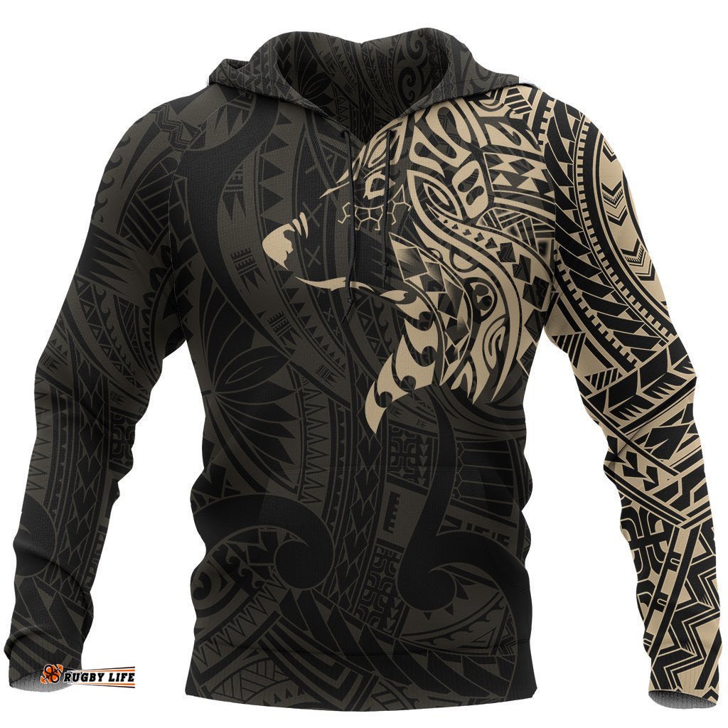 Maori Wolf Hoodie, New Zealand Maori Tattoo Pullover Hoodie