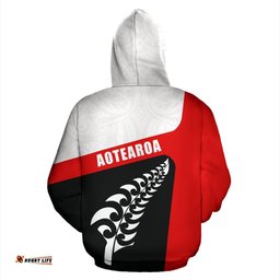 Aotearoa Kiwi Fern Zip Up Hoodie