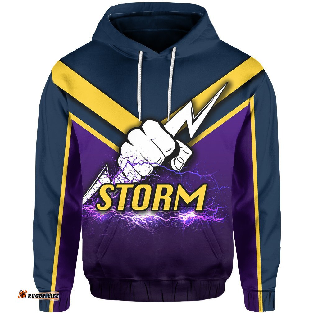 Melbourne All Over Hoodie Thunder