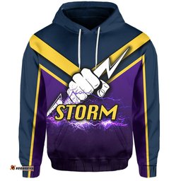 Melbourne All Over Hoodie Thunder