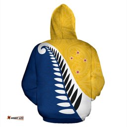 Koru Fern New Zealand Hoodie Yellow