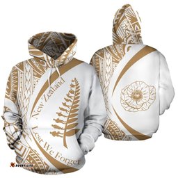 New Zealand Lest We Forget Hoodie, Maori ANZAC Fern Hoodie 05