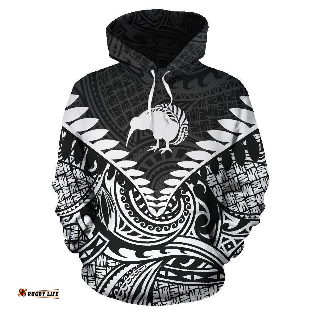Kiwi Silver Fern Classic Hoodie White