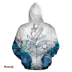 Whale Tail Manaia New Zealand Hoodie Custom Personalized