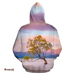 New Zealand Wanaka Painting Zip Hoodie