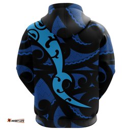 Maori Blue Mangopare Zip Hoodie