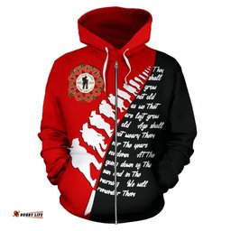 New Zealand Zip Hoodie Lest We Forget Remember Them