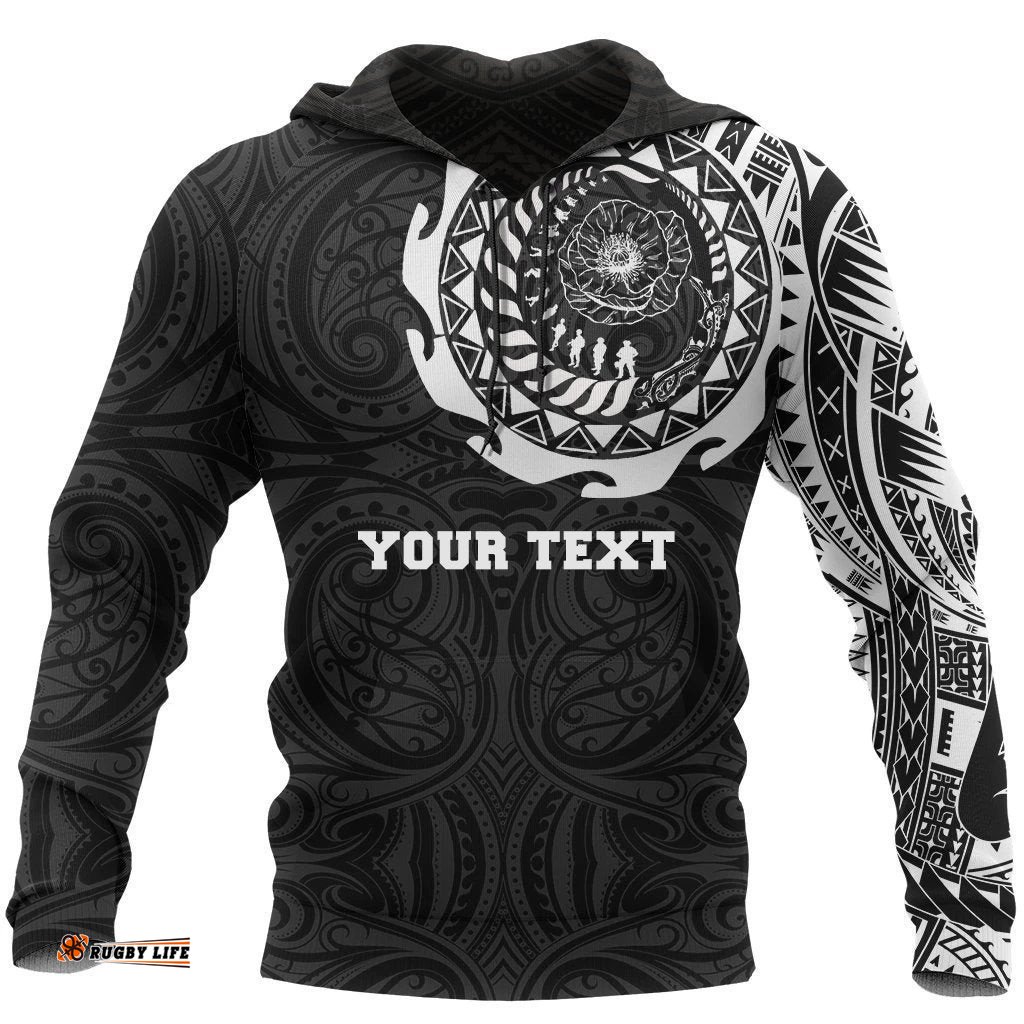 New Zealand ANZAC Hoodie, Lest We Forget Maori Tattoo Pullover Hoodie Customized