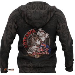Aotearoa New Zealand My World Zip Up Hoodie