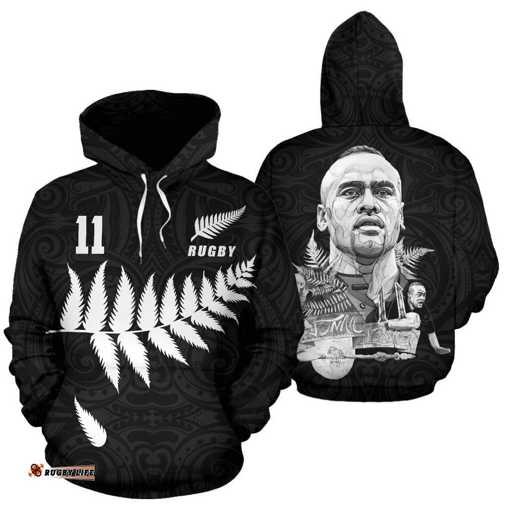 New Zealand Hoodie, Legend Of Rugby Pullover Hoodie