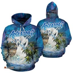 Manaia Kiwiana New Zealand Hoodie Silver Fern