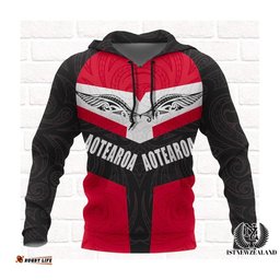 Aotearoa Maori Silver Fern Hoodie