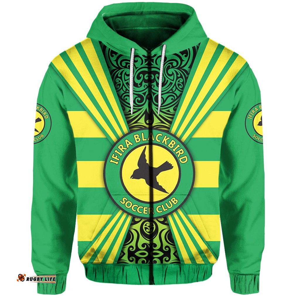 Ifira Black Bird Zip Hoodie 2