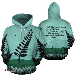 ANZAC Silver Fern New Zealand Hoodie