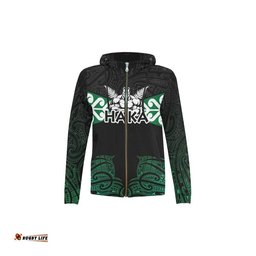 Aotearoa Rugby Zip Hoodie Kia Kaha Stay Strong