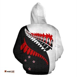 Aotearoa Zip Up Hoodie Fiveth For Evermore Bw