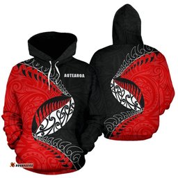 New Zealand Rugby Hoodie, Aotearoa Rugby Fern Hoodie