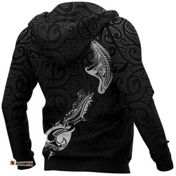 Aotearoa Tui Kowhai Map New Zealand Hoodie White