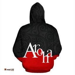 Aroha Hoodie Silver Fern