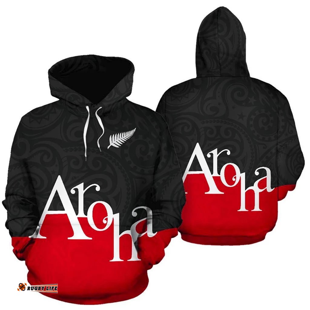Aroha Hoodie Silver Fern