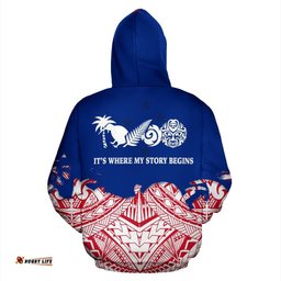 New Zealand Story Begins Maori Hoodie