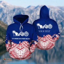 New Zealand Story Begins Maori Hoodie