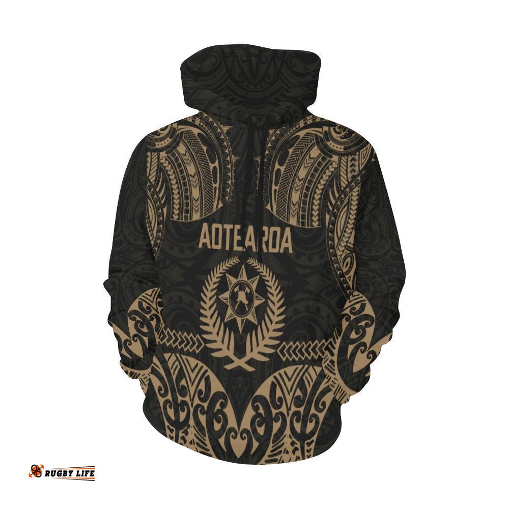 Aotearoa Hoodie Silver Fern Firefighter Style