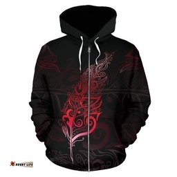 New Zealand Light Silver Fern Zip Up Hoodie 09