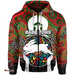 rabbitohs rugby hoodie naidoc week no2