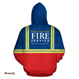 New Zealand Firefighter Zip Up Hoodie