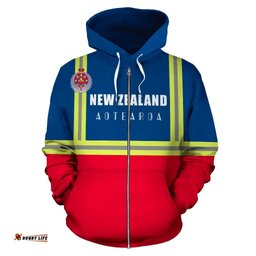 New Zealand Firefighter Zip Up Hoodie