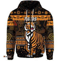 wests tigers zip hoodie christmas simple style