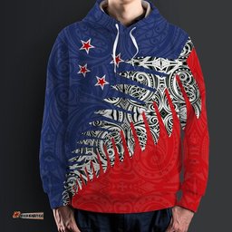 New Zealand Silver Fern Hoodie Red