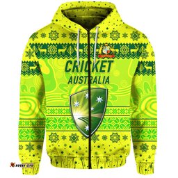 custom personalised australia men cricket team zip hoodie christmas simple style