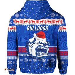 western bulldogs zip hoodie christmas simple style