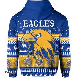 eagles christmas zip hoodie indigenous west coast