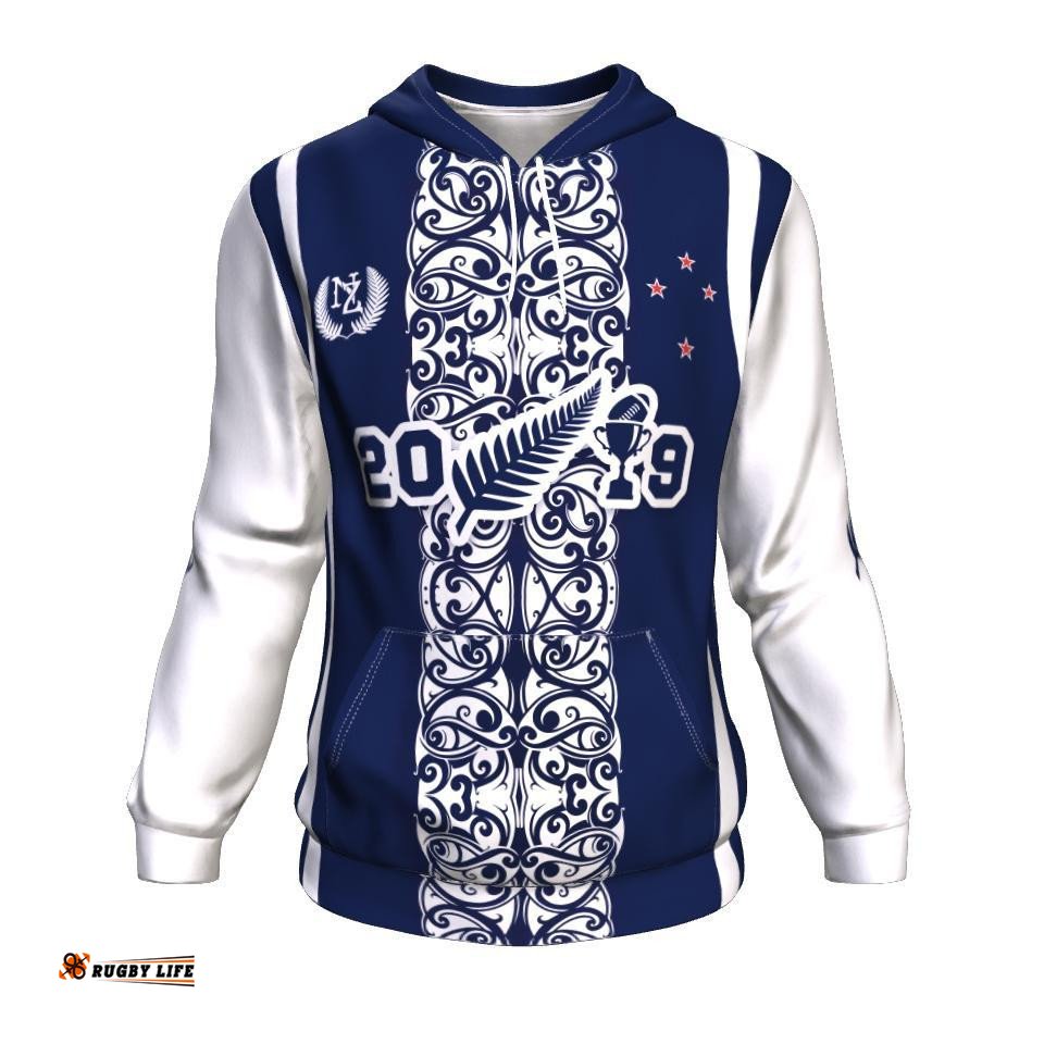 Rugby 2019 Hoodie Maori New Zealand K5 Navy