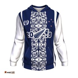 Rugby 2019 Hoodie Maori New Zealand K5 Navy